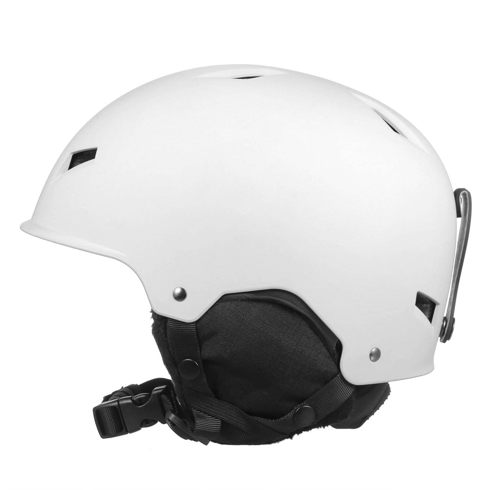 분리형 귀마개가 달린 스노우 보드 헬멧, 스노우 헬멧, 고글 고정 스트랩 안전 스키 헬멧, 남녀 공용, 2021 년 신제품
